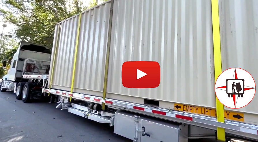 LOADING PACKING SHIPPING CONTAINER